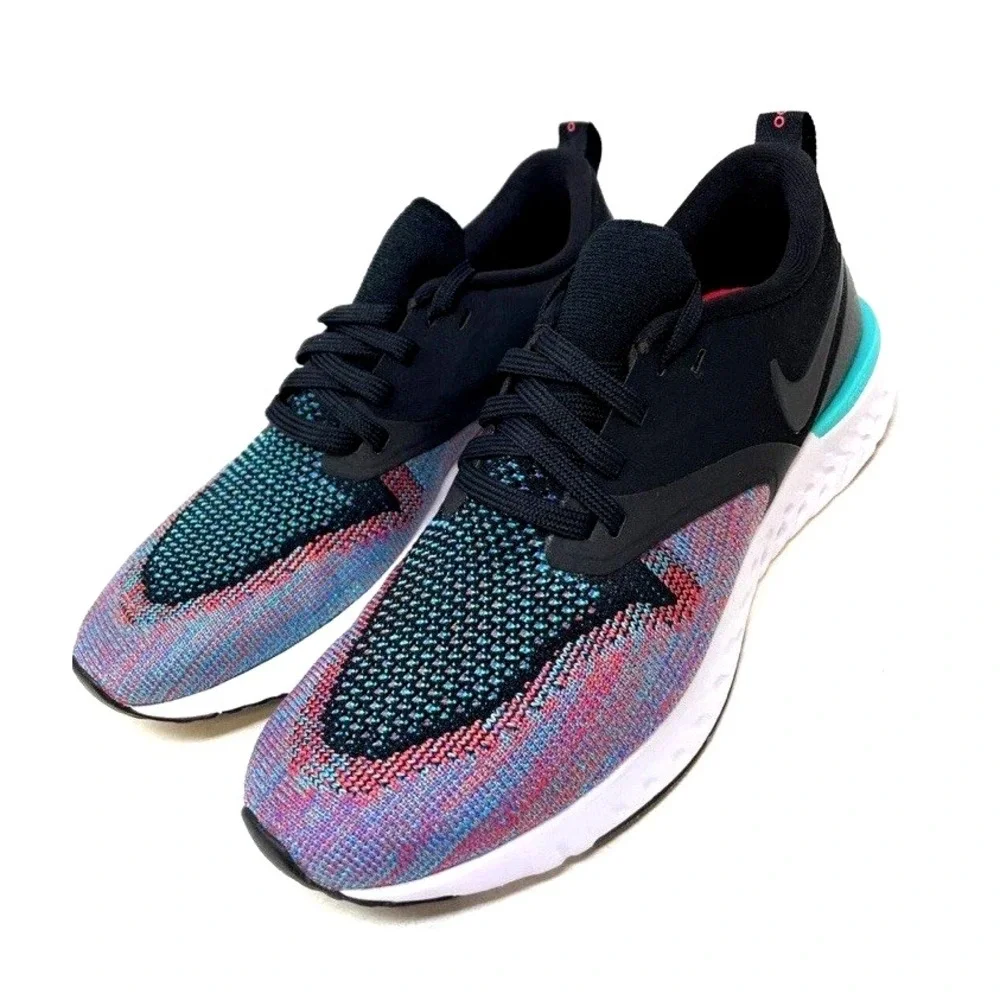 Nike Odyssey React‎ 2 Flyknit Hyper Jade Sz 7 EU 38 Running Sneakers Shoes Teal